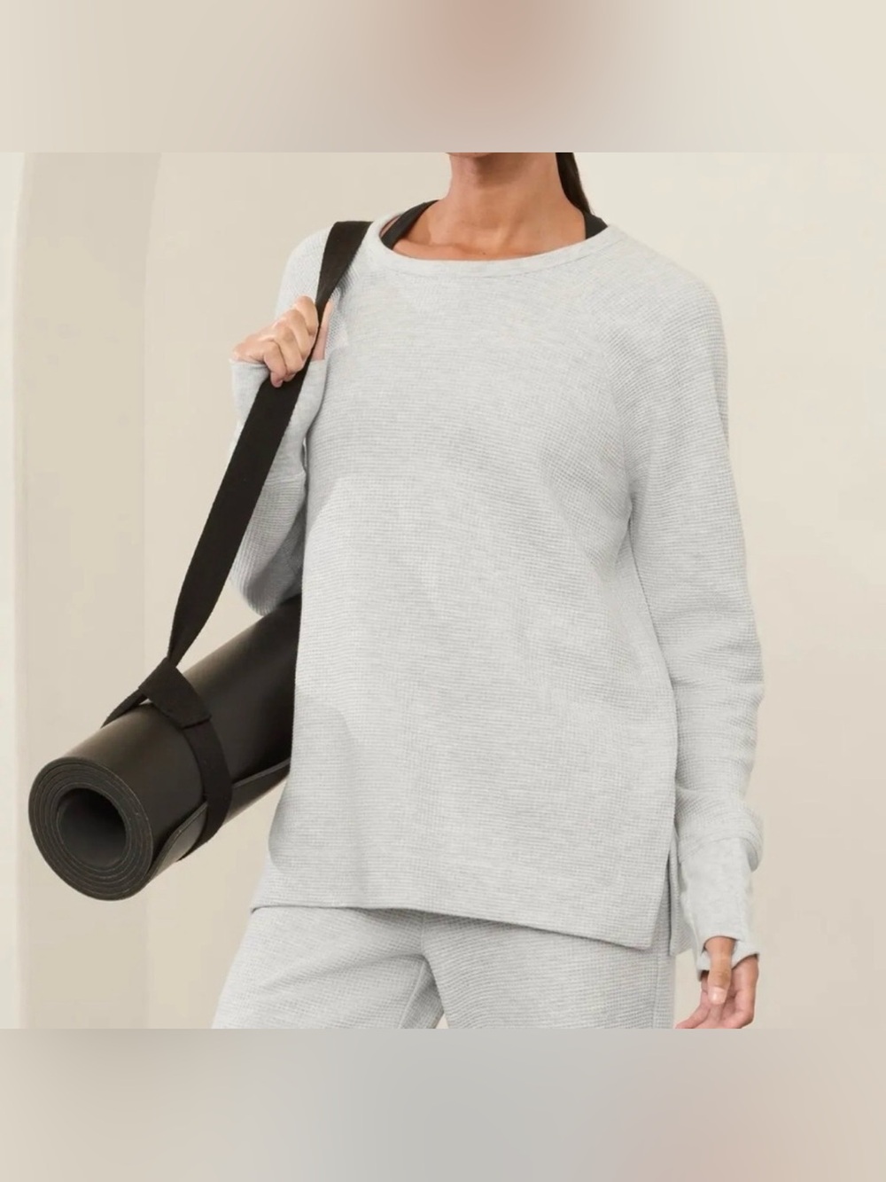 Athleta Coaster Luxe Waffle Sweat Set